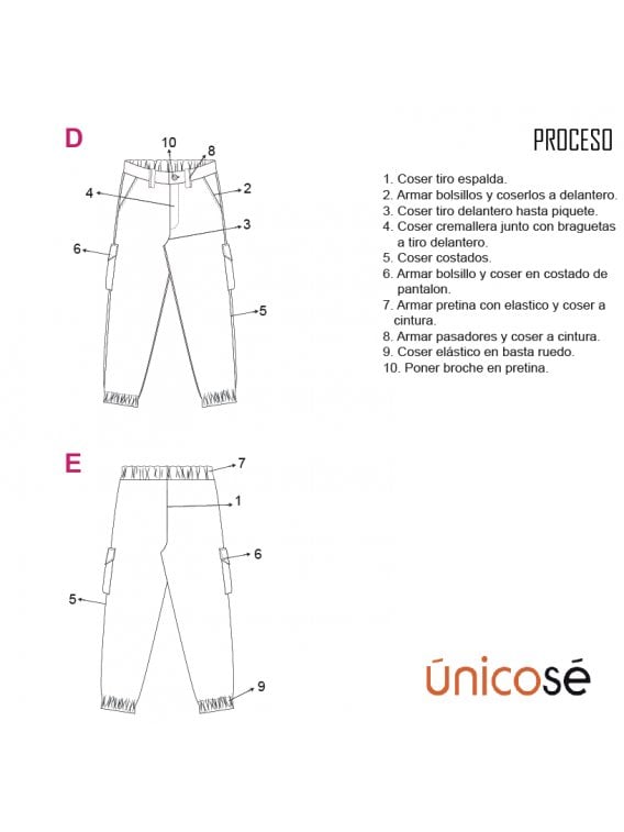 PANTALON CARGO MUJER 1907