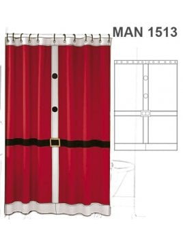 CORTINA BAÑO NAVIDAD MAN 1513