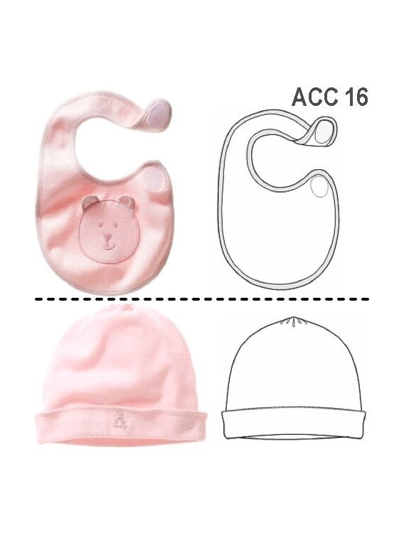 GORRO Y BABERO BEBE ACC 0916