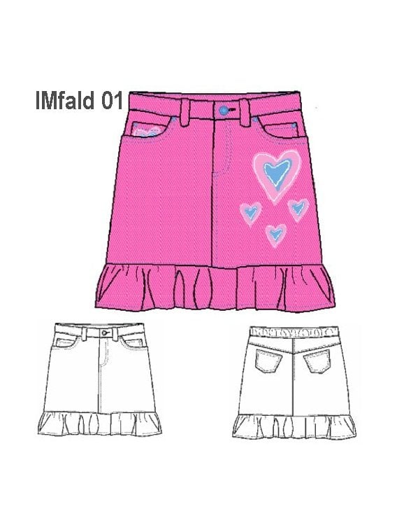FALDA JEANS NIÑA 0901