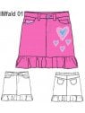 FALDA JEANS NIÑA 0901