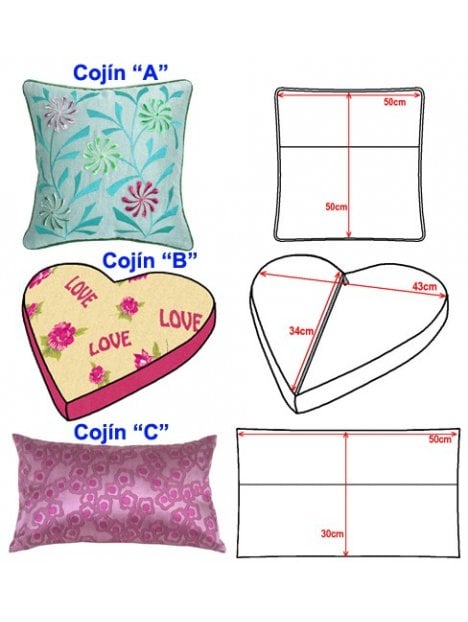 MOLDE: SET COJINES ACC 1107