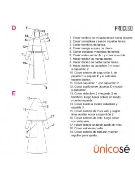 DISFRAZ DE MONJA D 1902