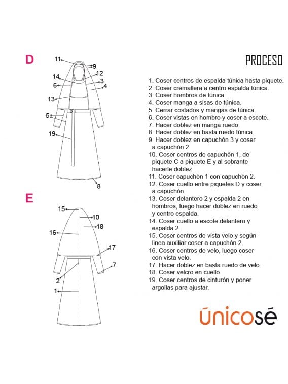 DISFRAZ DE MONJA D 1902