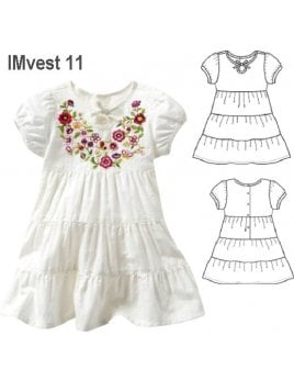 VESTIDO MANGA CORTA NIÑA