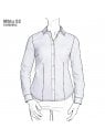 BLUSA CLASICA MUJER, PINZAS DELANTERO Y