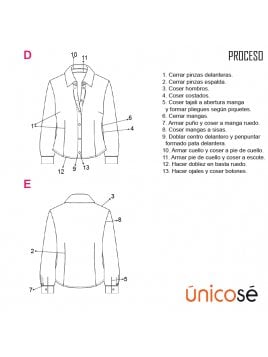 BLUSA CLASICA MUJER, PINZAS DELANTERO Y