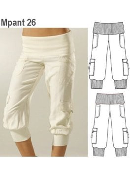 PANTALON BOMBACHO MUJER, BOLSILLOS DE PA