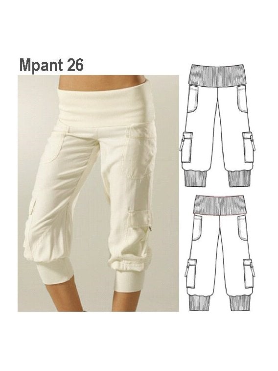 PANTALON BOMBACHO MUJER, BOLSILLOS DE PA