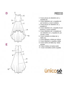 VESTIDO FIESTA MUJER 1913