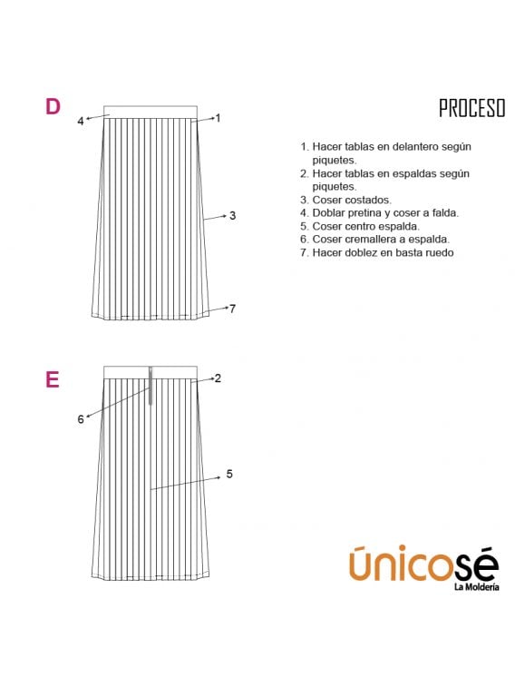 FALDA PLISADA MUJER 1904