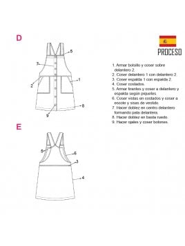 VESTIDO JARDINERA NIÑA 2001