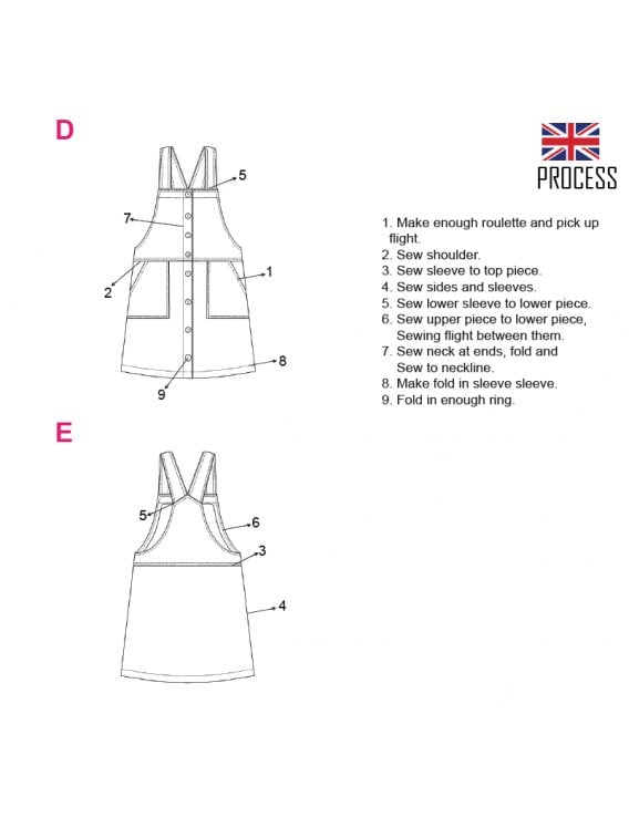 VESTIDO JARDINERA NIÑA 2001