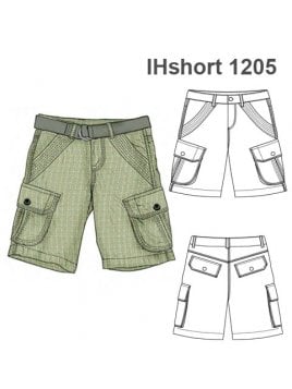 SHORT BOLSILLOS PESPUNTEADOS