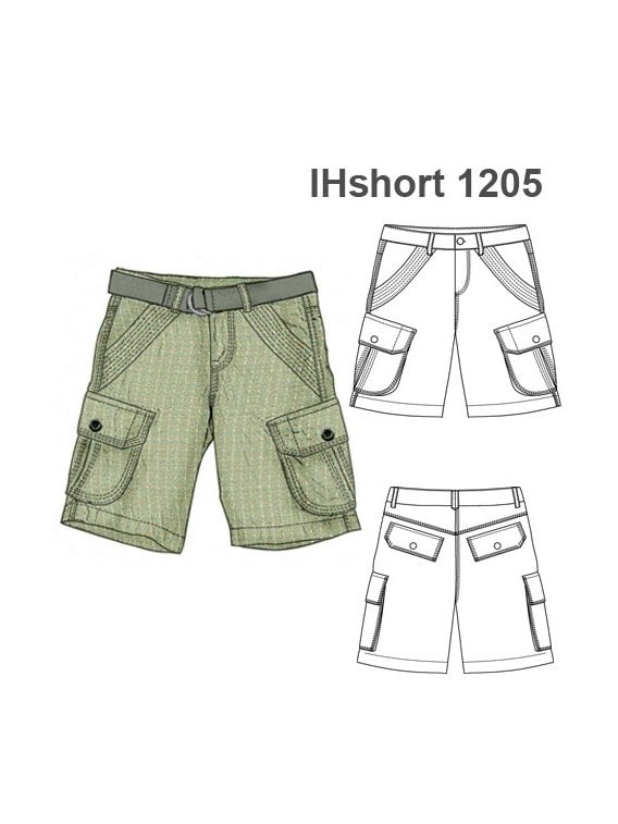 SHORT BOLSILLOS PESPUNTEADOS