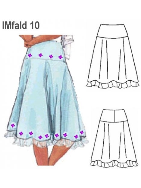 FALDA FLORIBELLA NIÑA CORTE REBECA.