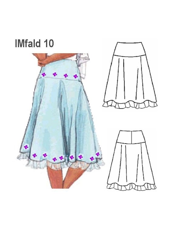 FALDA FLORIBELLA NIÑA CORTE REBECA.