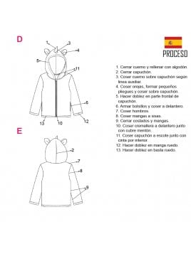 CHAQUETA POLAR UNICORNIO NIÑA 2001