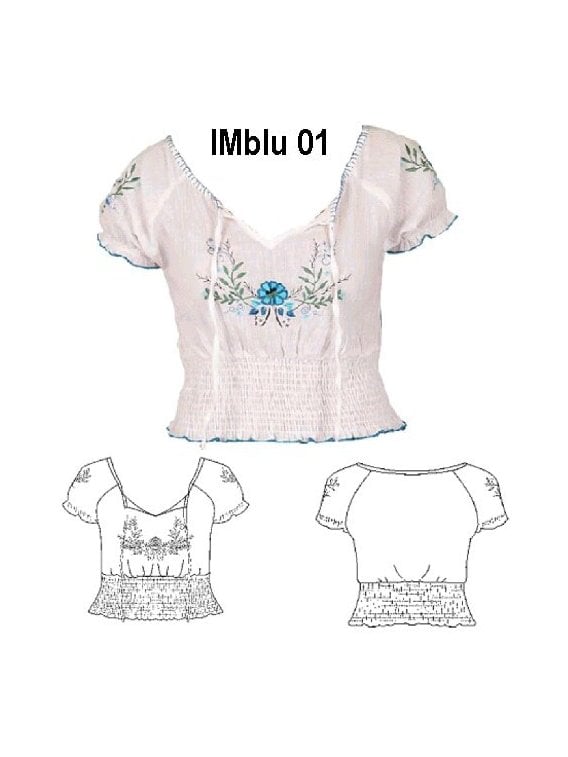 BLUSA CINTURA ELASTICADA NIÑA, ELASTICAD