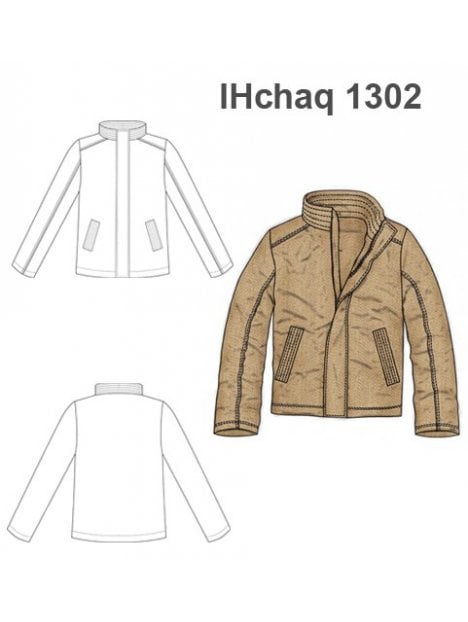 CHAQUETA PESPUNTES
