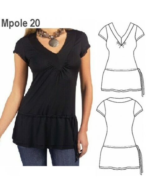 POLERA LARGA MUJER