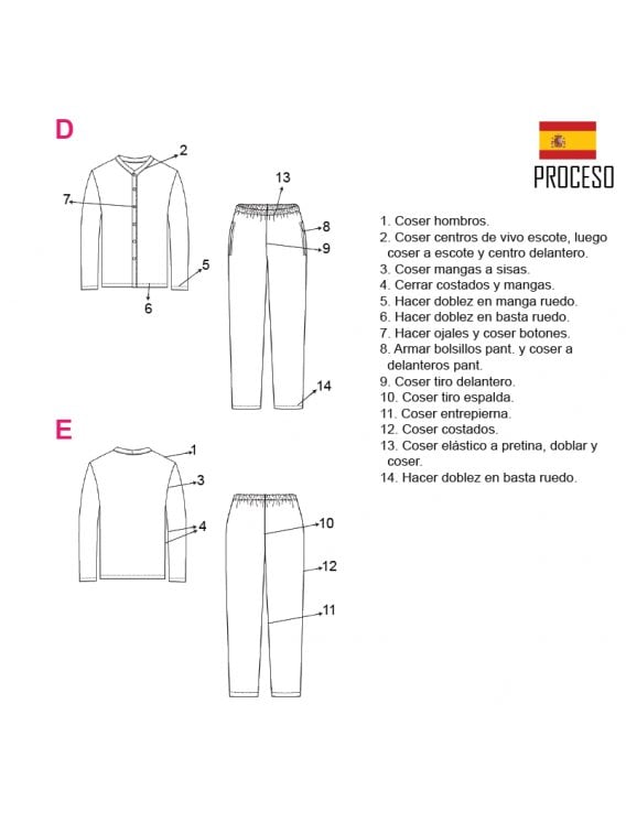 PIJAMA 2 PIEZAS HOMBRE 2001