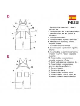 JARDINERA NIÑO BOLSILLOS DE PARCHE
