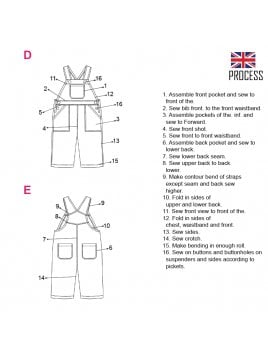 JARDINERA NIÑO BOLSILLOS DE PARCHE