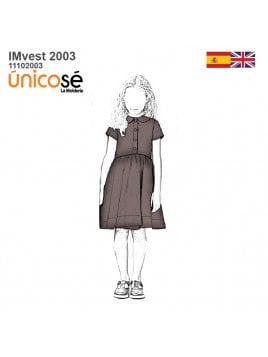 VESTIDO CUELLO BEBE NIÑA 2003