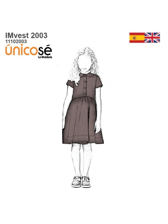 VESTIDO CUELLO BEBE NIÑA 2003