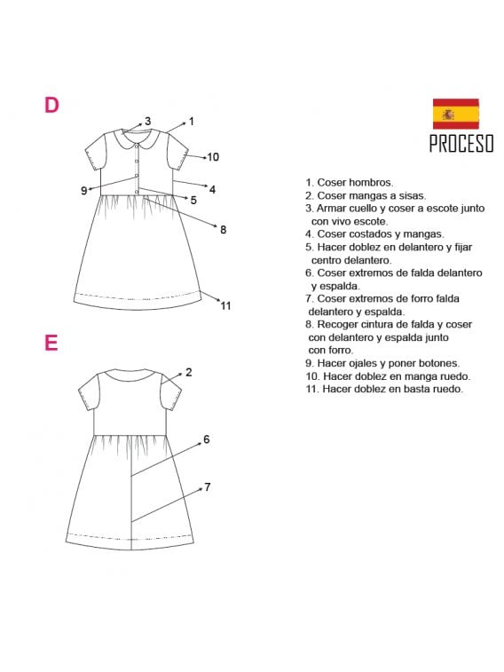 VESTIDO CUELLO BEBE NIÑA 2003