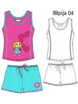 PIJAMA 2 PIEZAS NIÑA 0904