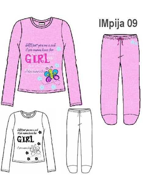 PIJAMA 2 PIEZAS NIÑA 0909