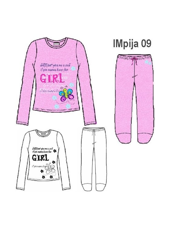 PIJAMA 2 PIEZAS NIÑA 0909