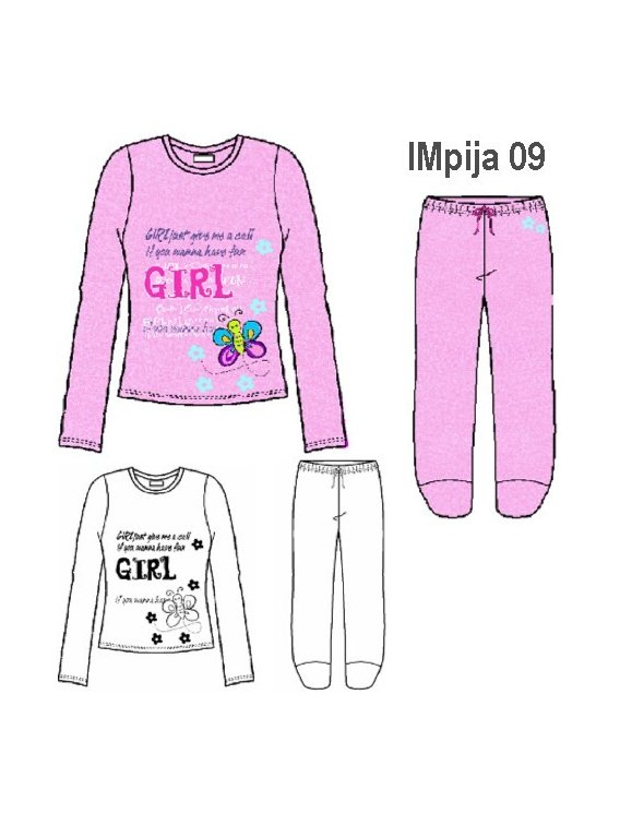 PIJAMA 2 PIEZAS NIÑA 0909