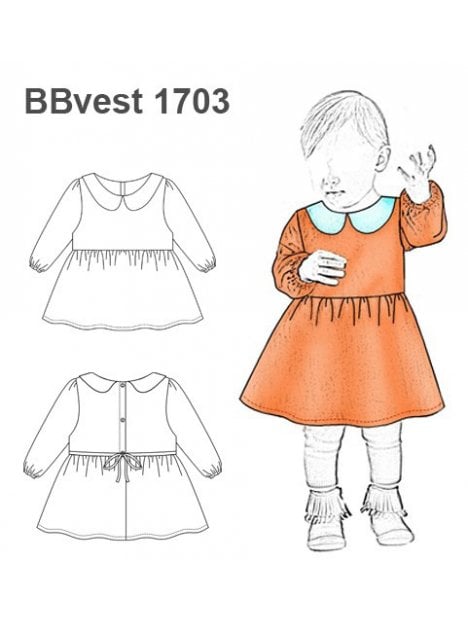 VESTIDO CUELLO BEBE