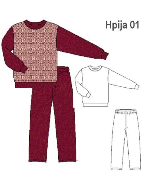 PIJAMA 2 PIEZAS HOMBRE 0901