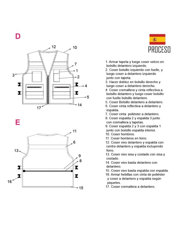 CHALECO TRABAJO TECNICO RT 2014