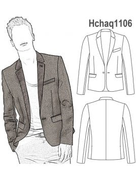 CHAQUETA MODA HOMBRE, MODELO MíS CORTO Y