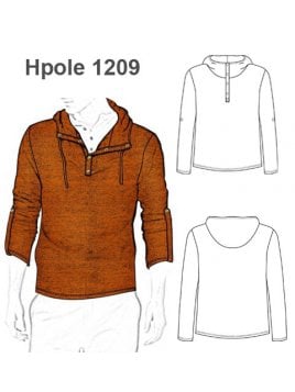 POLERA CON GORRO HOMBRE 1209