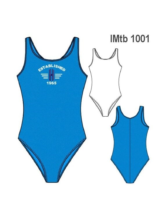 TRAJE DE BAÑO DEPORTIVO LISO NIÑA