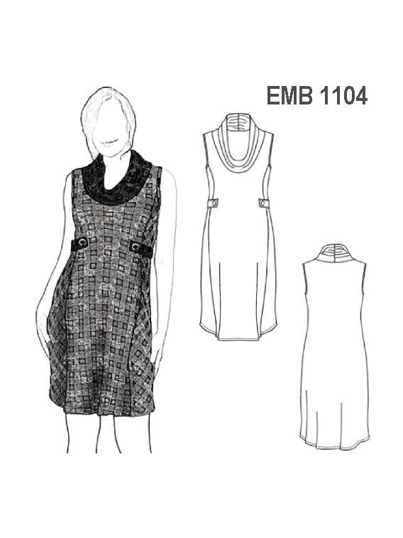 JUMPER MATERNAL, SIN FORRO, CUELLO TIPO