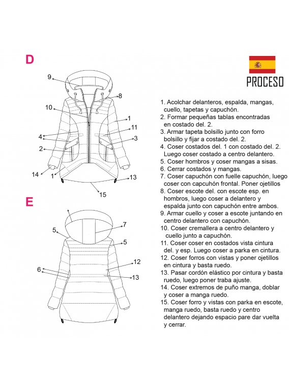 PARKA ASIMETRICA NIÑA 2001