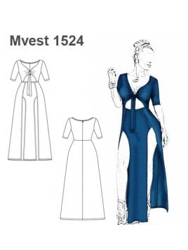 MOLDES PATRONES VESTIDO LARGO MUJER