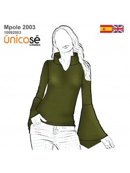 POLERA MANGA CAMPANA MUJER 2003