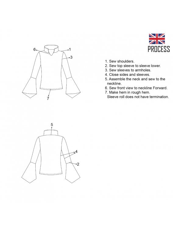 POLERA MANGA CAMPANA MUJER 2003