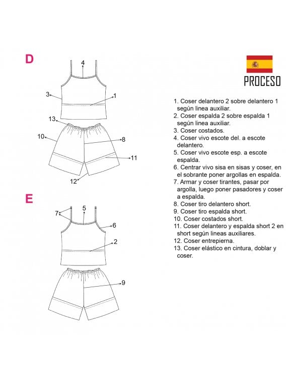 PIJAMA 2 PIEZAS MUJER 2017