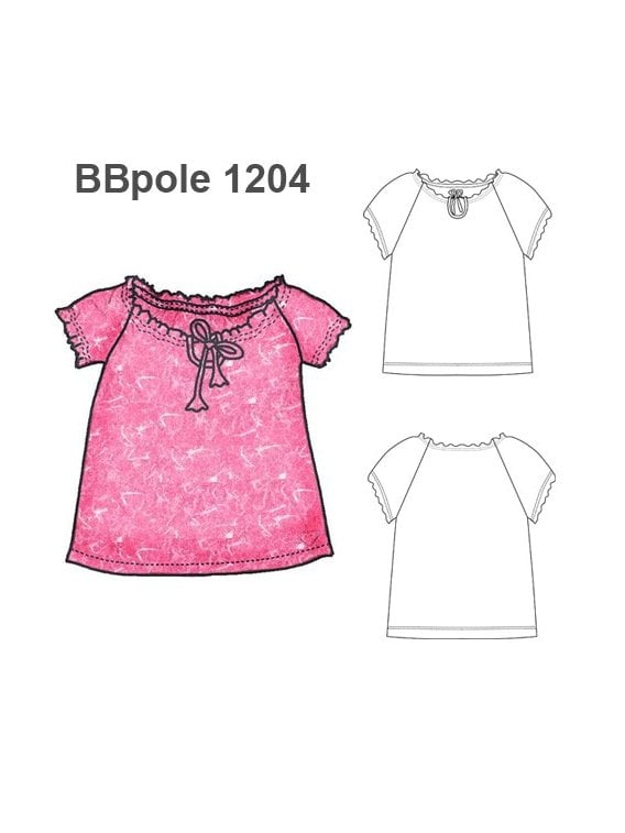 POLERA ESCOTE RECOGIDO