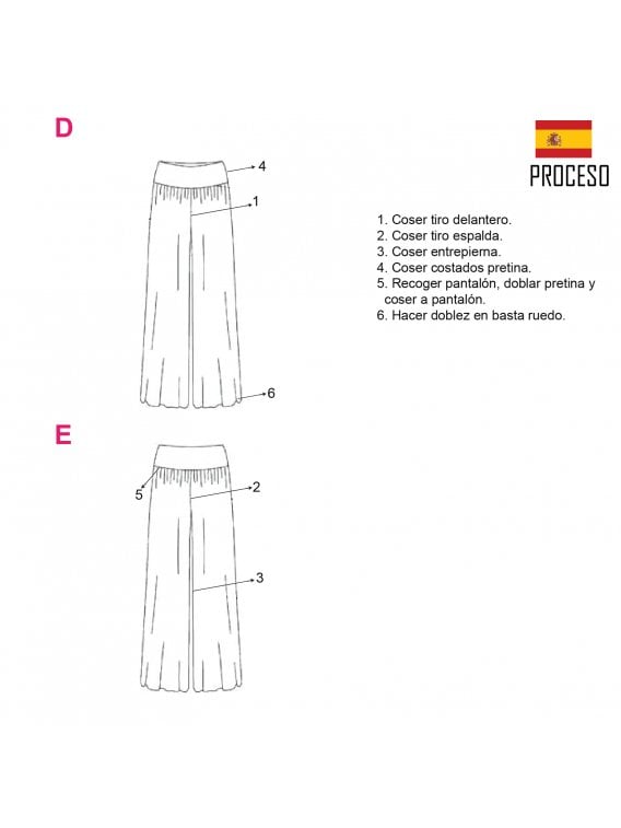 PANTALON PALAZZO MUJER 1303