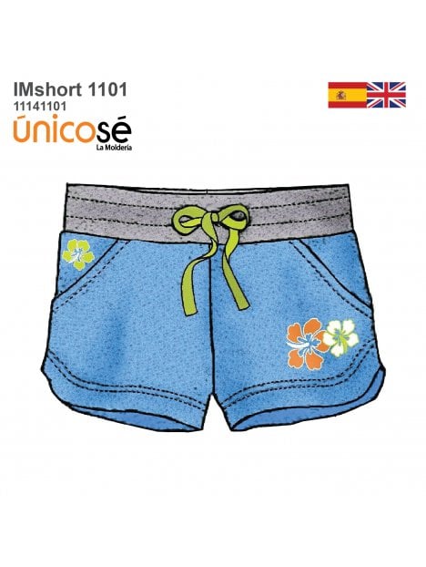 SHORT EN PUNTO NIÑA 1101